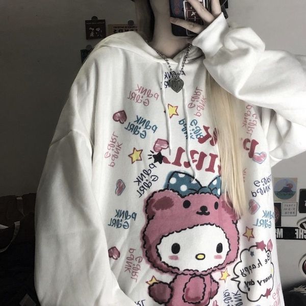 japanese girl retro cartoon cute and rabbit hooded sweater for female students, Black
japanese girl retro cartoon cute and rabbit hooded sweater for female students, Black