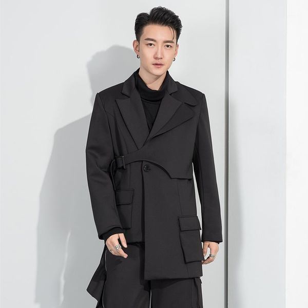 2021 new autumn and winter fashion brand male personality korean version of fake two-piece stitching slim lapel suit blazers1, White;black
2021 new autumn and winter fashion brand male personality korean version of fake two-piece stitching slim lapel suit blazers1, White;black