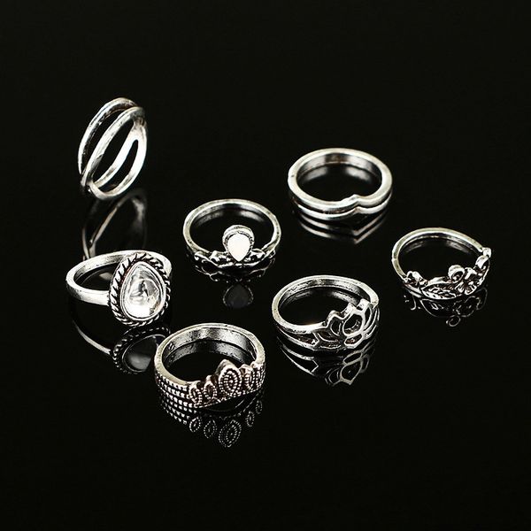 factory price ring 7pcs/set new arrival carved flower gemstone set antique silver plated vintage bohemian turkish fashio, Golden;silver
factory price ring 7pcs/set new arrival carved flower gemstone set antique silver plated vintage bohemian turkish fashio, Golden;silver