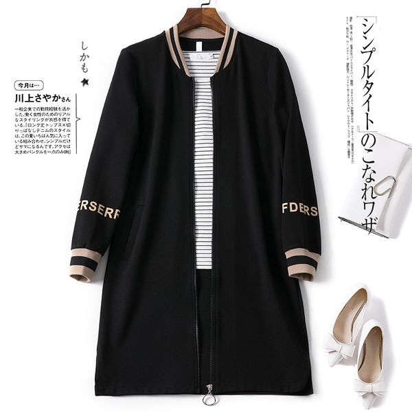 jacket spring fall women's clothes 2020 streetwear long trench coat chaquette mujer vs19053 9k1k, Black;brown
jacket spring fall women's clothes 2020 streetwear long trench coat chaquette mujer vs19053 9k1k, Black;brown