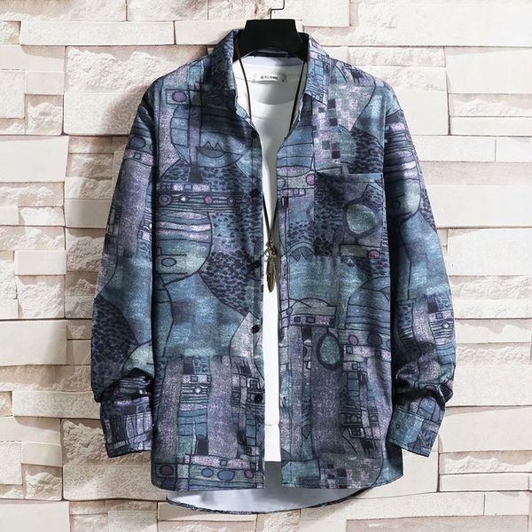 summer long sleeve men's fashion loose shirt, White;black
summer long sleeve men's fashion loose shirt, White;black