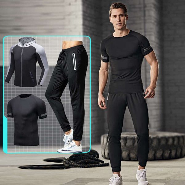men's three piece running suit fitness basketball tights gym training clothes spring and summer, Gray
men's three piece running suit fitness basketball tights gym training clothes spring and summer, Gray