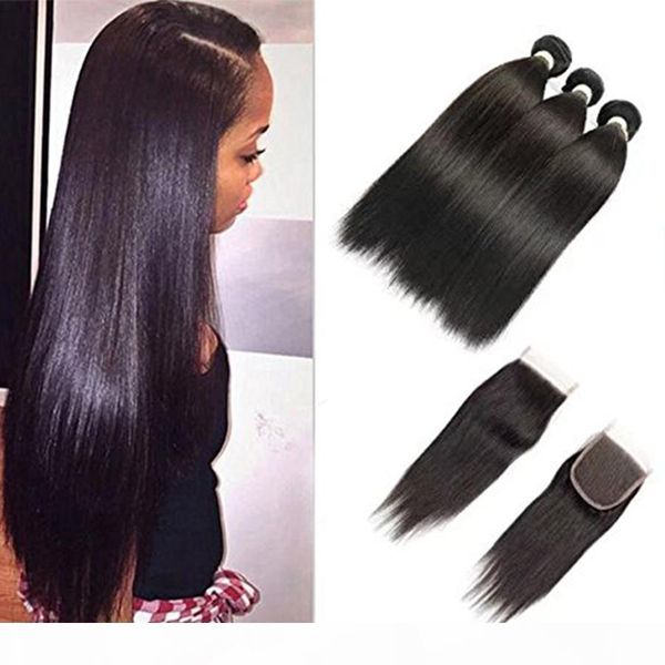 8a brazilian virgin hair bundles with closure 100% unprocessed brazilian straight human hair with lace closure straight hair weave extension, Black;brown
8a brazilian virgin hair bundles with closure 100% unprocessed brazilian straight human hair with lace closure straight hair weave extension, Black;brown