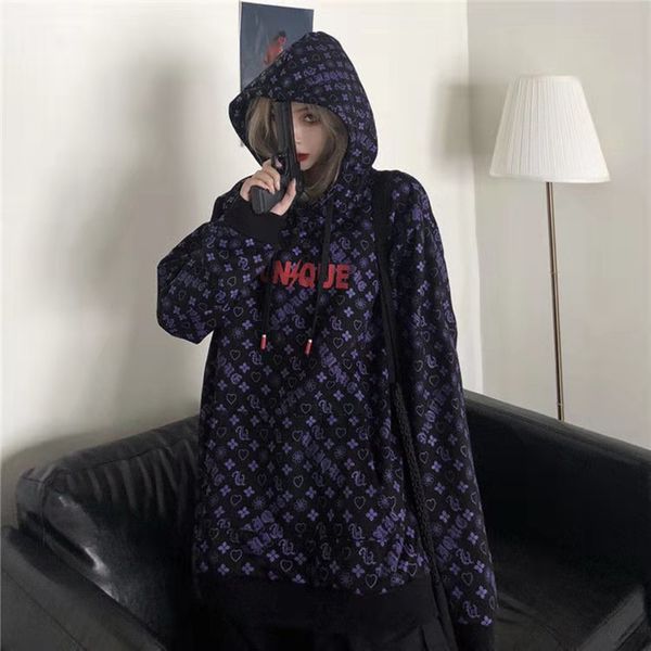 the new hoodie for autumn 2020 is a loose full-length printed hoodie for female students in instagram society, Black
the new hoodie for autumn 2020 is a loose full-length printed hoodie for female students in instagram society, Black