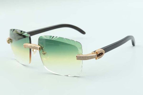 2021 style natural black buffalo horns temples sunglasses 3524020, cutting lens micro-paved diamonds glasses, size: 58-18-140mm, White;black
2021 style natural black buffalo horns temples sunglasses 3524020, cutting lens micro-paved diamonds glasses, size: 58-18-140mm, White;black