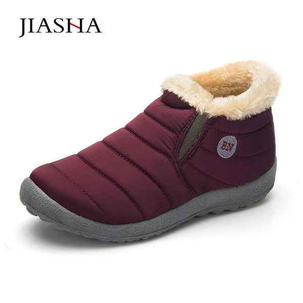 large size winter women boots lovers plus velvet round toe snow boots 2020 keep warm women shoes, Black