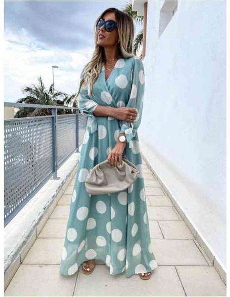 chiffon big polka dot maxi dress women v neck elastic high waist a line elegant beach style holiday female dresses, Black;gray
chiffon big polka dot maxi dress women v neck elastic high waist a line elegant beach style holiday female dresses, Black;gray