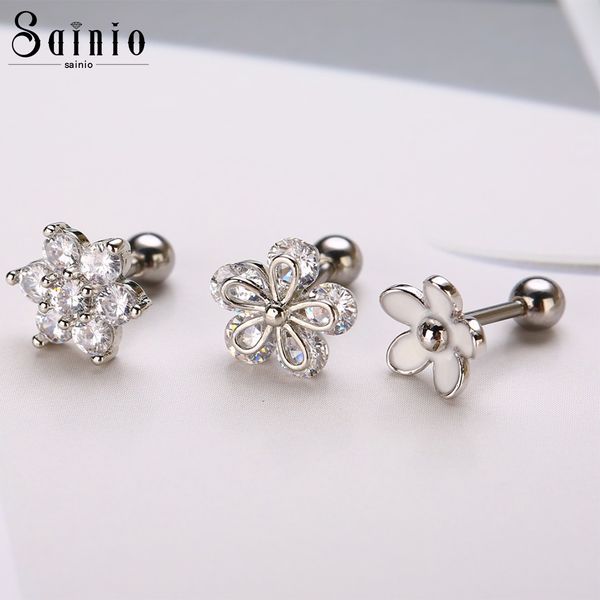 sainio 3pcs cz flower ear cartilage tragus helix earrings nail bone barbell piercing cartilage ring jewelry for women girl 210202, Golden;silver
sainio 3pcs cz flower ear cartilage tragus helix earrings nail bone barbell piercing cartilage ring jewelry for women girl 210202, Golden;silver