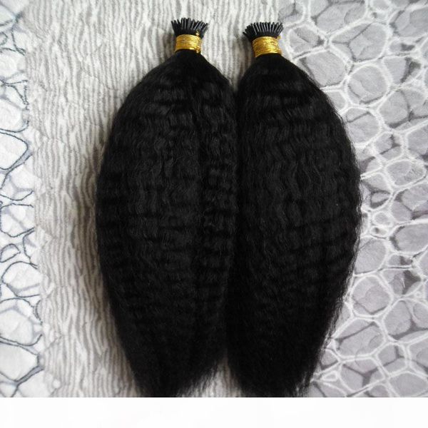 i tip hair extensions kinky straight keratin capsules human fusion hair coarse yaki machine made remy pre bonded hair extension 200g 200s, Black
i tip hair extensions kinky straight keratin capsules human fusion hair coarse yaki machine made remy pre bonded hair extension 200g 200s, Black