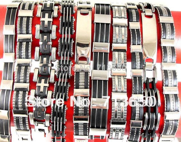 steel fashion 10x men's design stainless mixed quality bracelets wholesale jewelry lots, Black
steel fashion 10x men's design stainless mixed quality bracelets wholesale jewelry lots, Black