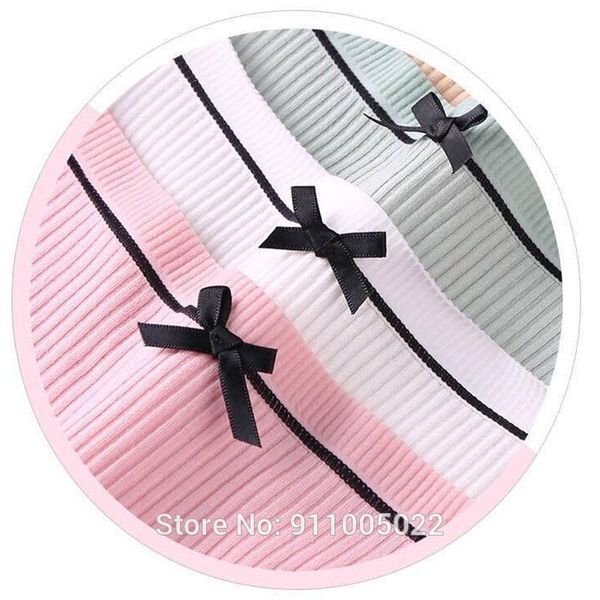 women's panties women solid color stripe cotton bowknot girl's underwear, Black;pink
women's panties women solid color stripe cotton bowknot girl's underwear, Black;pink