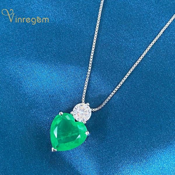 chains vinregem vintage 100% 925 sterling silver love heart cut emerald gemstone pendant necklace engagement fine jewelry wholesale
chains vinregem vintage 100% 925 sterling silver love heart cut emerald gemstone pendant necklace engagement fine jewelry wholesale
