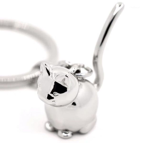 100pcs/lot cute 3d cat keychain women girl metal kitten car key ring handbag charm keys accessories jewelry love animals gift1, Silver
100pcs/lot cute 3d cat keychain women girl metal kitten car key ring handbag charm keys accessories jewelry love animals gift1, Silver