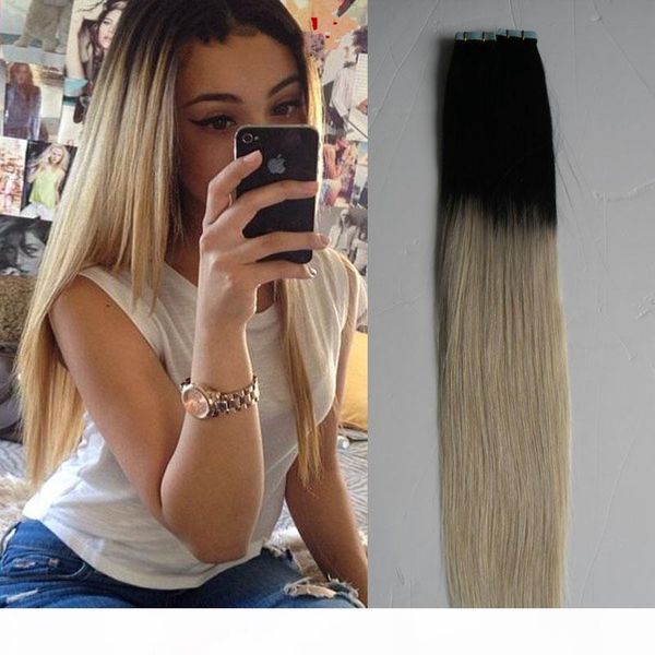 40 pieces ombre tape in hair extensions 2.5g per piece 100% real remy straight invisible skin weft pu tape on hair extensions, Black
40 pieces ombre tape in hair extensions 2.5g per piece 100% real remy straight invisible skin weft pu tape on hair extensions, Black