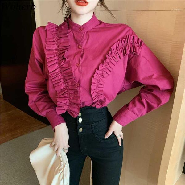 woherb womens shirts 2020 spring new women long sleeve white ruffle ruffles loose casual harajuku streetwear female blouse 920091 
woherb womens shirts 2020 spring new women long sleeve white ruffle ruffles loose casual harajuku streetwear female blouse 920091