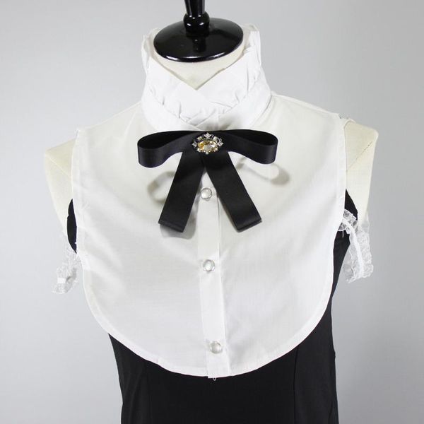 bow ties womens bowknot ruffles stand fake collar ladies removable detachable collars for suits half-shirt false neckwear, Black;gray
bow ties womens bowknot ruffles stand fake collar ladies removable detachable collars for suits half-shirt false neckwear, Black;gray
