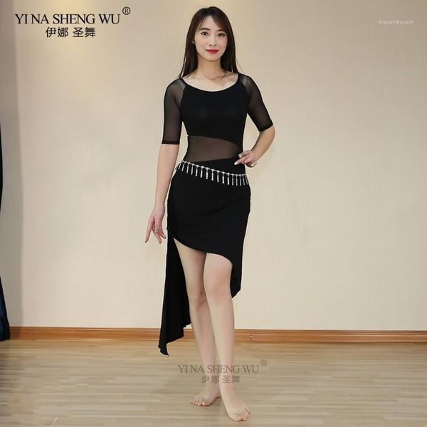 stage wear one piece modal dress bellydance outfit mesh oriental belly dance practice show skirt black half sleeve for women1, Black;red
stage wear one piece modal dress bellydance outfit mesh oriental belly dance practice show skirt black half sleeve for women1, Black;red