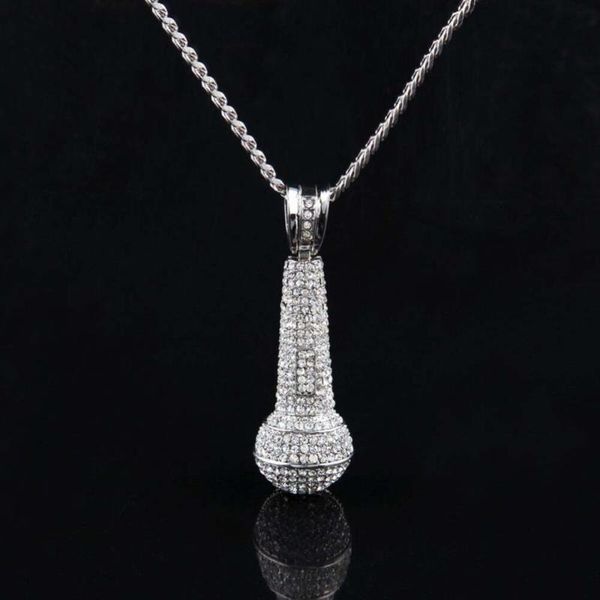 pendant necklaces hip hop iced out microphone necklace 2 colors rhinestone for men/ women fashion jewelry, Silver
pendant necklaces hip hop iced out microphone necklace 2 colors rhinestone for men/ women fashion jewelry, Silver