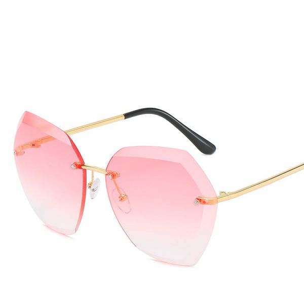 sunglasses fashion women square rimless diamond cutting lens brand designer shades sun glasses female vintage uv400, White;black
sunglasses fashion women square rimless diamond cutting lens brand designer shades sun glasses female vintage uv400, White;black