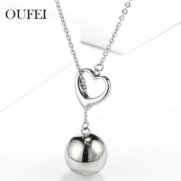 chains oufei stainless steel necklace heart beads woman women jewelry accessories mass for long chain, Silver
chains oufei stainless steel necklace heart beads woman women jewelry accessories mass for long chain, Silver