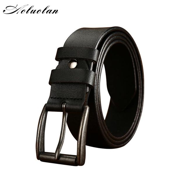 luxury fashion genuine men leather belts for jeans classic alloy pin buckle business belt, Black;brown
luxury fashion genuine men leather belts for jeans classic alloy pin buckle business belt, Black;brown