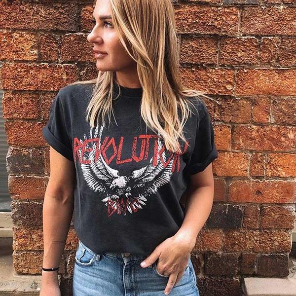 super chic eagle graphic tees women vintage black t shirt women 100% cotton tee summer casual new 2020 fashion t shirts, White
super chic eagle graphic tees women vintage black t shirt women 100% cotton tee summer casual new 2020 fashion t shirts, White