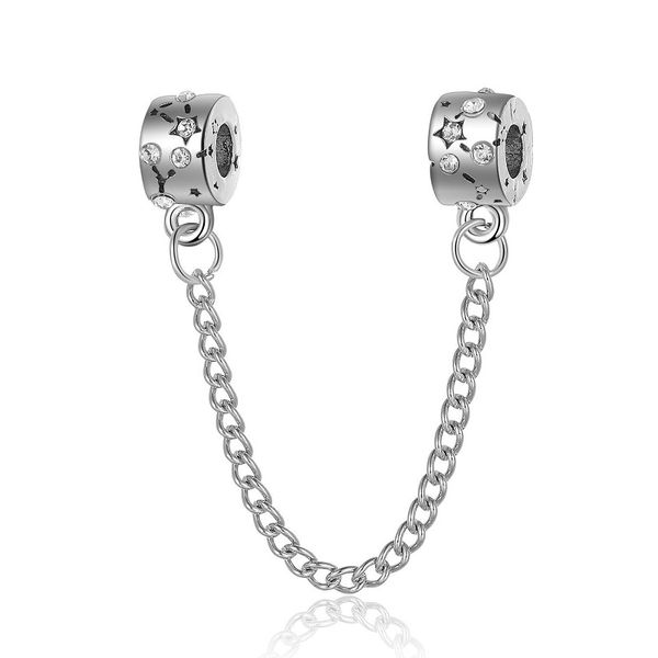 fit pandora sterling silver bracelet silver stars crystal charm beads safety chain fit original charms pandora bracelet bead diy jewelry mak, Black
fit pandora sterling silver bracelet silver stars crystal charm beads safety chain fit original charms pandora bracelet bead diy jewelry mak, Black