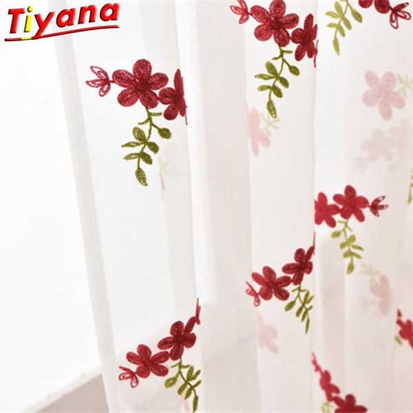 3d embroidery red flower fabric coffee tulle curtain for living room translucidus rural window drapes x-wp261#30
3d embroidery red flower fabric coffee tulle curtain for living room translucidus rural window drapes x-wp261#30