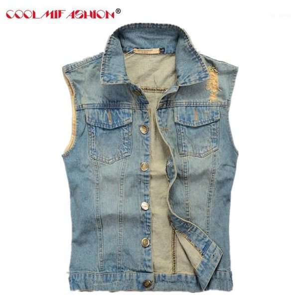 men's vests summer vintage casual jeans vest mens waistcoats of men denim embroidery pockets sleeveless jacket motorcycle slim coat1, Black;white
men's vests summer vintage casual jeans vest mens waistcoats of men denim embroidery pockets sleeveless jacket motorcycle slim coat1, Black;white