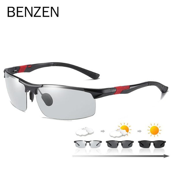 sunglasses benzen pochromic polarized men al-mg frame sport driving sun glasses change color gafas de sol 9550, White;black
sunglasses benzen pochromic polarized men al-mg frame sport driving sun glasses change color gafas de sol 9550, White;black