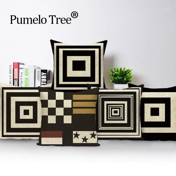 geometric stripe cushion cover modern simple black plaid decorative throw pillow case linen car sofa home decor pillows kissen1
geometric stripe cushion cover modern simple black plaid decorative throw pillow case linen car sofa home decor pillows kissen1