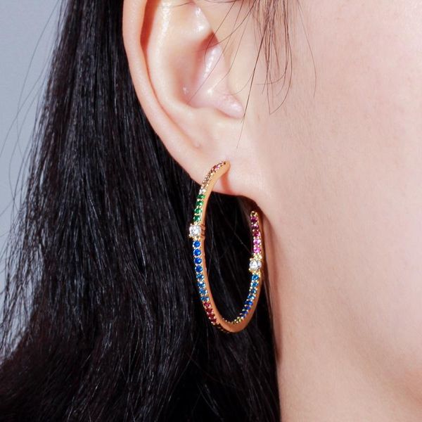 hoop & huggie qoolady charming simple thin rainbow cz stone circle earrings for women gold multicolor round ear loop jewelry gift e082, Golden;silver
hoop & huggie qoolady charming simple thin rainbow cz stone circle earrings for women gold multicolor round ear loop jewelry gift e082, Golden;silver