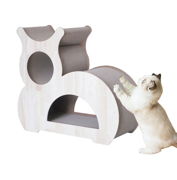 scratching board lounge play house rest sleep cat kitty shape cardboard bed pet scratcher toys, light brown
scratching board lounge play house rest sleep cat kitty shape cardboard bed pet scratcher toys, light brown