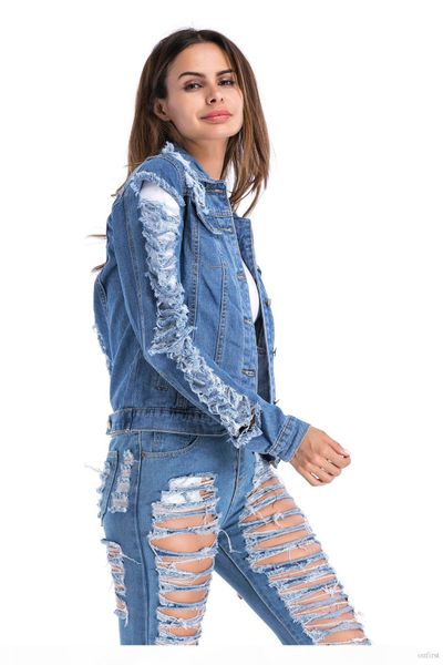 fashion women clothing spring autumn women denim jacket 2018 long sleeve 90s hole female jeans coat fashion outwear, Black;brown
fashion women clothing spring autumn women denim jacket 2018 long sleeve 90s hole female jeans coat fashion outwear, Black;brown