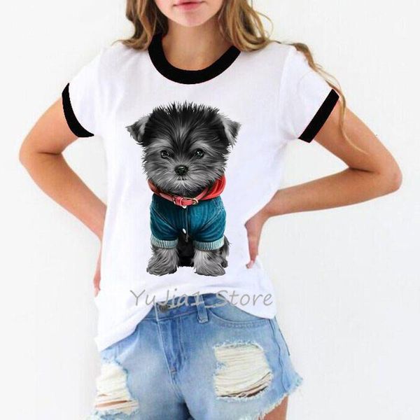 female t-shirt kawaii yorkies print tshirt women summer streetwear woman clothes dog lover tees chemise femme t shirt, White
female t-shirt kawaii yorkies print tshirt women summer streetwear woman clothes dog lover tees chemise femme t shirt, White