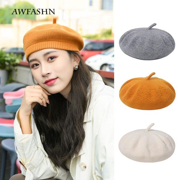 berets women girl beret winter caps warm 100% wool beanie hat solid color elegant lady hats british style fashion female 2021, Blue;gray
berets women girl beret winter caps warm 100% wool beanie hat solid color elegant lady hats british style fashion female 2021, Blue;gray