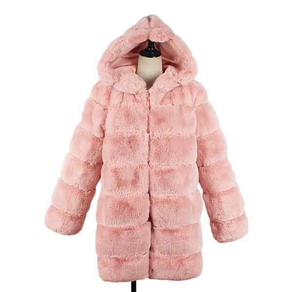 women's fur & faux winter high-grade imitation hooded coat luxury long loose lapel thick warmth plus plush b317, Black
women's fur & faux winter high-grade imitation hooded coat luxury long loose lapel thick warmth plus plush b317, Black