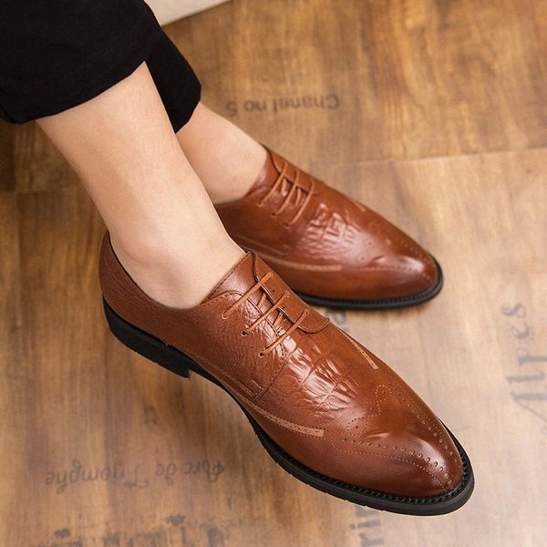 fashion black brogue oxfords business shoes lace up outdoor breathable genuine leather dress shoes mens wedding shoes a4 #2u5a
fashion black brogue oxfords business shoes lace up outdoor breathable genuine leather dress shoes mens wedding shoes a4 #2u5a