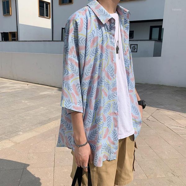 men's casual shirts printed hawaiian for mens summer clothing korean design loose fit camisas estampadas hombre masculina manga curta1, White;black
men's casual shirts printed hawaiian for mens summer clothing korean design loose fit camisas estampadas hombre masculina manga curta1, White;black