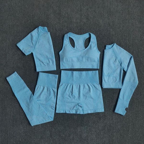 2/3/5pcs seamless women yoga set workout sportswear gym clothing fitness long sleeve crop high waist leggings sports suits, White;red
2/3/5pcs seamless women yoga set workout sportswear gym clothing fitness long sleeve crop high waist leggings sports suits, White;red