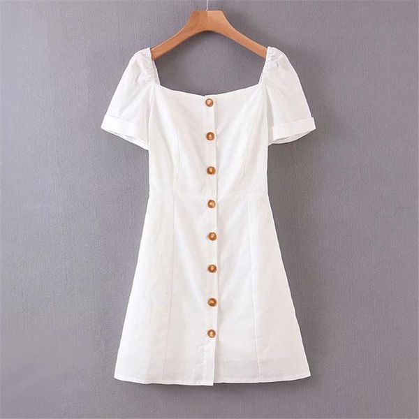 vintage button women dress shirt square collar short sleeve cotton short summer dresses casual korean vestidos 2021festa, Black;gray
vintage button women dress shirt square collar short sleeve cotton short summer dresses casual korean vestidos 2021festa, Black;gray