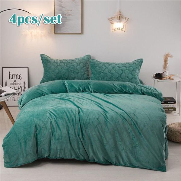 justchic 4pcs/set nordic crystal velvet bed skirt duvet cover pillow cases winter bedding set solid color thickened quilt cover
justchic 4pcs/set nordic crystal velvet bed skirt duvet cover pillow cases winter bedding set solid color thickened quilt cover