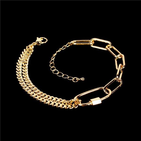 charm bracelets fashion asymmetry link chain bangle bracelet for women exquisite gold metal jewelry girl beach party gift, Golden;silver
charm bracelets fashion asymmetry link chain bangle bracelet for women exquisite gold metal jewelry girl beach party gift, Golden;silver