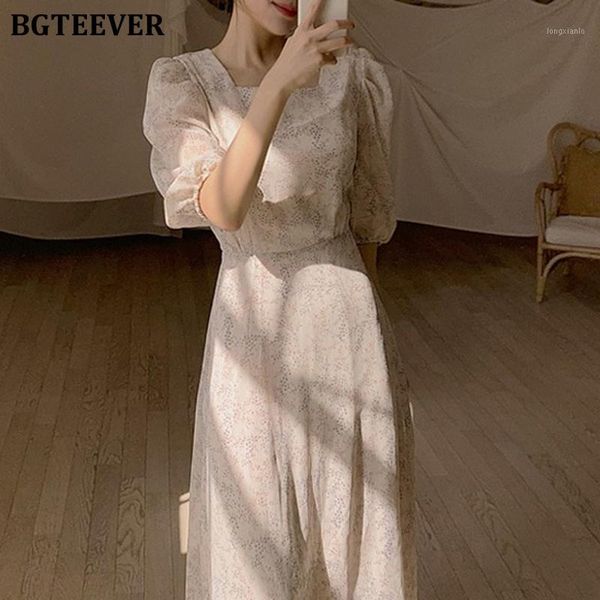 bgteever summer square collar chiffon dress for women short sleeve a-line lace-up female floral dress 2020 elegant vestidos1, White;black
bgteever summer square collar chiffon dress for women short sleeve a-line lace-up female floral dress 2020 elegant vestidos1, White;black