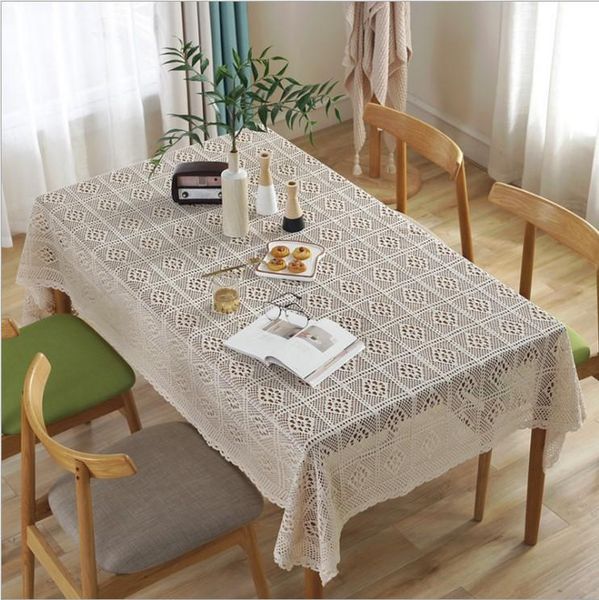 pastoral hand crochet lace tablecloth round rectangle cotton tablecloth home l wedding banquet table decoration
pastoral hand crochet lace tablecloth round rectangle cotton tablecloth home l wedding banquet table decoration