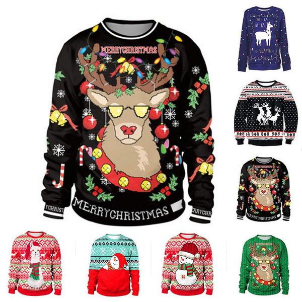 2020 christmas sweater snowman for gift santa reindeer pullover womens mens 3d and sweaters autumn winter clothing, White;black
2020 christmas sweater snowman for gift santa reindeer pullover womens mens 3d and sweaters autumn winter clothing, White;black