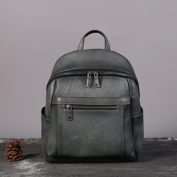 100% orginal genuine leather women retro backpack handmade schoolbag for girls preppy style bag ladies backpack travel day pack
100% orginal genuine leather women retro backpack handmade schoolbag for girls preppy style bag ladies backpack travel day pack