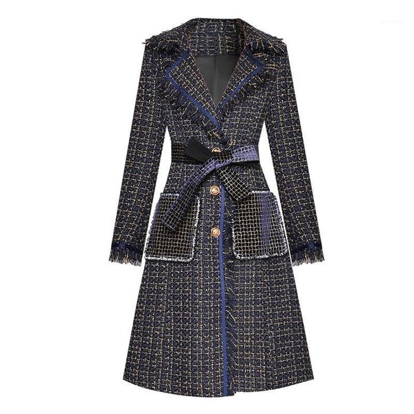new autumn women fashion designer woolen windbreaker overcoat single-breasted tassel long sleeve plaid long tweed coats abrigos1, Black
new autumn women fashion designer woolen windbreaker overcoat single-breasted tassel long sleeve plaid long tweed coats abrigos1, Black