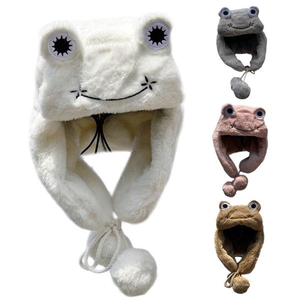 Women Winter Cute Frog Eyes Fuzzy Plush Trapper Hat with Pompom Chin Strap Windproof Thermal Warm Beanies Earflap Cap, Blue;gray
Women Winter Cute Frog Eyes Fuzzy Plush Trapper Hat with Pompom Chin Strap Windproof Thermal Warm Beanies Earflap Cap, Blue;gray