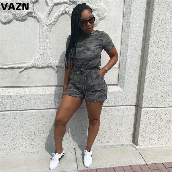 vazn summer punk style camouflage 2020 beach short sleeve high neck womens jumpsuit fashion playsuits1, Black;white
vazn summer punk style camouflage 2020 beach short sleeve high neck womens jumpsuit fashion playsuits1, Black;white
